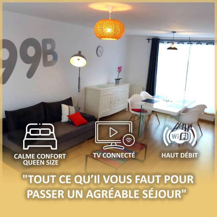Le 99B Modern Apartment Queen Size Bed Connected Tv Hallennes-lez-Haubourdin Exterior foto