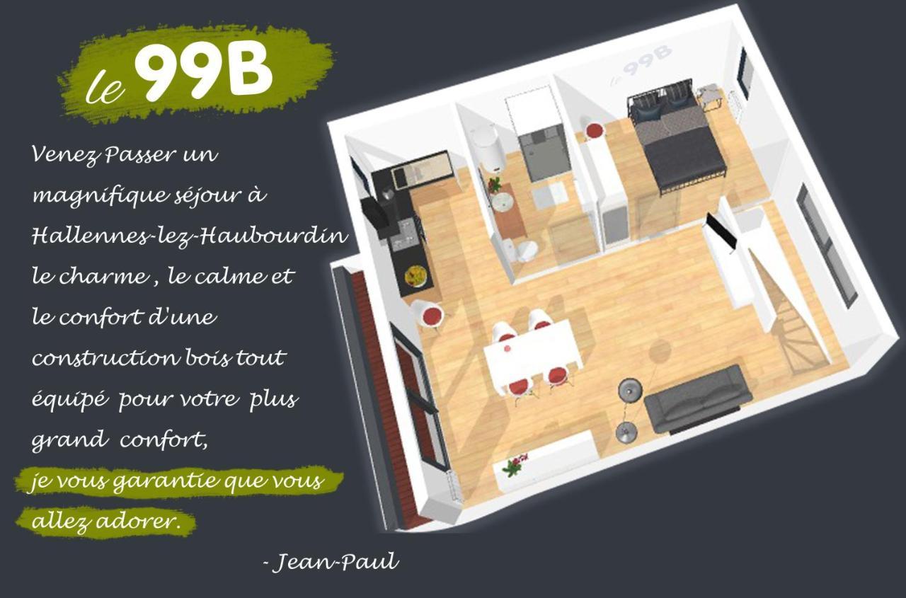 Le 99B Modern Apartment Queen Size Bed Connected Tv Hallennes-lez-Haubourdin Exterior foto